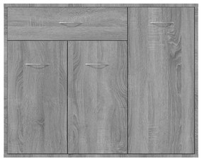 Ντουλάπι Γκρι Sonoma 88x30x70 εκ. από Επεξεργασμένο Ξύλο - Γκρι