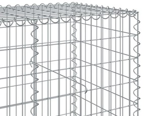 vidaXL Συρματοκιβώτιο με Κάλυμμα 400x100x100εκ από Γαλβανισμένο Χάλυβα