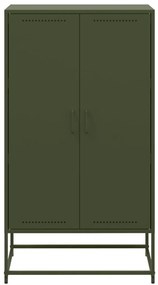 vidaXL Ντουλάπι Λευκό 68,5x38,5x123,5 εκ. από Ατσάλι
