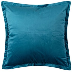 Διακοσμητική Μαξιλαροθήκη Βελουτέ (45x45) Silk Fashion A804 Πετρόλ