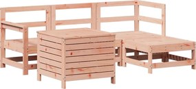 vidaXL Καναπές Κήπου Σετ 5 Τεμ. Μασίφ Ψευδοτσούγκα Ελάτης