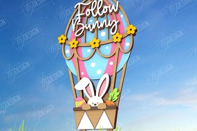 Σετ των 2 Intra απο ξύλο plywood Χρώμα wenge 3mm-4mm πάχος - Πασχαλιές στον κήπο του Πάσχα | Διακόσμηση Κήπου Δίασταση 15x15 cm INTRAFABR-115441296