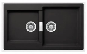 Schock Cristalite Manhattan 30290 Nero Ένθετος Νεροχύτης 86x50cm