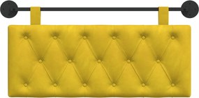 vidaXL Κρεμαστό Κεφαλάρι Κίτρινο Βελούδο