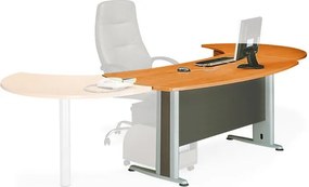 EXECUTIVE Γραφείο Απόχρωση Dark Grey - Cherry   1τμχ