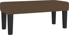 vidaXL Κρεβάτι Boxspring με Στρώμα Σκούρο Καφέ 90x200 εκ. Υφασμάτινο