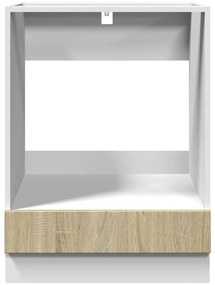 vidaXL Ντουλάπι για Φούρνο Sonoma Δρυς 60x46x81,5 εκ. Επεξ. Ξύλο