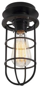 Φωτιστικό Οροφής - Πλαφονιέρα Kimil 525NOR1495 Φ12x25cm 1xE27 40W Black Opviq