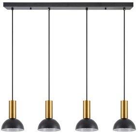Φωτιστικό Οροφής Πολύφωτο Homelighting 77-8651 Gold/Black