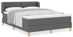vidaXL Κρεβάτι με Ελατήρια και Στρώμα Κρεμ 90x200 εκ Υφασμα με στρώμα