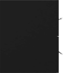 vidaXL Ντουλάπι Νιπτήρα Μαύρο 100 x 38,5 x 48 εκ. από Επεξ. Ξύλο
