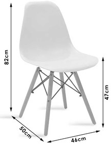 Τραπεζαρία Natali-Julita pakoworld σετ 5τεμ μαύρο-φυσικό 120x80x76εκ - 200-000632 - 200-000632