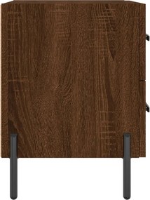 vidaXL Κομοδίνα 2 τεμ. Καφέ Δρυς 40 x 35 x 47,5 εκ. από Επεξεργ. Ξύλο