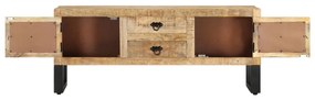 vidaXL Έπιπλο Τηλεόρασης 110 x 30 x 45 εκ. από Ακατέργαστο Ξύλο Μάνγκο