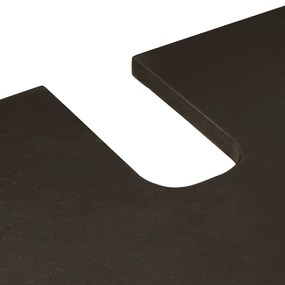 vidaXL Ντουλάπι νιπτήρα με ράφι Μαύρο και Χρυσό 62 x 33 x 58 εκ.