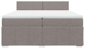 ΚΡΕΒΑΤΙ BOXSPRING ΜΕ ΣΤΡΩΜΑ TAUPE 200X200 ΕΚ. ΥΦΑΣΜΑΤΙΝΟ 3287172