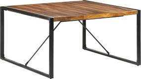 vidaXL Τραπεζαρία 140 x 140 x 75 εκ. από Μασίφ Ξύλο