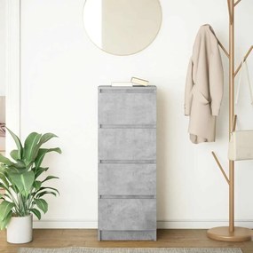 VidaXL Ντουλάπι Γκρι Σκυροδέματος 37,5x35x99 εκ. Επεξεργασμένο Ξύλο