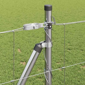 vidaXL Συρματόπλεγμα με Σκυρόδεμα 25 x 1 m Ασημί Δίχτυ