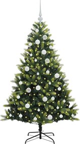 vidaXL Τεχνητό Χριστουγεννιάτικο Δέντρο με Συρταρωτές Βαθμίδες 150 LED