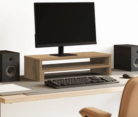 vidaXL Βάση Οθόνης Αρτισιανή Δρυς 54x22x15 εκ. από Επεξ. Ξύλο