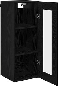vidaXL Επιτοίχιο ντουλάπι Μαύρη Οξυά 34,5 x 34 x 90 εκ.