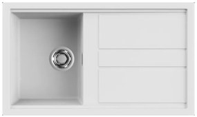 Νεροχύτης κουζίνας BEST 400 White 96 ELLECI 86x51cm