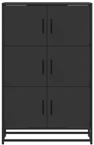 vidaXL Ντουλάπι Μαύρο από 68x35x106,5 cm Επεξεργασμένο Ξύλο μέταλλο