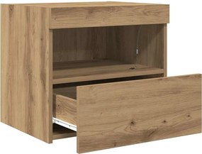 vidaXL Κομοδίνο Artisan Oak 50 x 40 x 45 cm Επεξεργασμένο Ξύλο