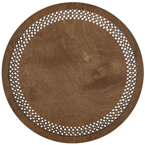 Σουπλά Seljuk (Σετ 4Τμχ) 790PYN1138 36x36cm Walnut Hermia Wood