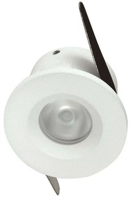 Σποτ Χωνευτό Mini VK/04127/W/W Φ4cm Led 100Lm 3W 3000K White VKLed Στρόγγυλο