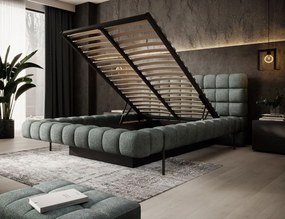 Επενδυμένο κρεβάτι Cloud-Olive-140 x 200