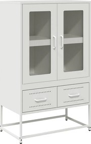 vidaXL Ντουλάπι Λευκό 68x39x111,5 εκ. από Χάλυβα