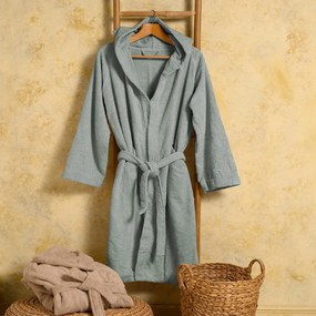 Μπουρνούζι Ενηλίκων Βαμβακερό XXLarge Bloom Aqua Melinen 20003856