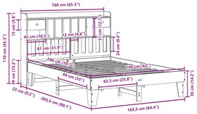 ΣΚΕΛΕΤΟΣ ΚΡΕΒ. ΧΩΡΙΣ ΣΤΡΩΜΑ ΛΕΥΚΟ 160X200 ΕΚ ΜΑΣΙΦ ΠΕΥΚΟ 3308838