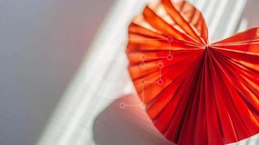 Intra Συλλεκτικό Ξύλινο Παζλ Plywood  4mm - Τέχνη καρδιάς από κόκκινο χαρτί Σε Ξύλινο Κουτί - Διαστάσεις Puzzle: 10x10 cm – 25 κομμάτια