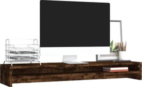 vidaXL Βάση Οθόνης Καπνιστή Δρυς 100x24x13 εκ. από Επεξεργασμένο Ξύλο