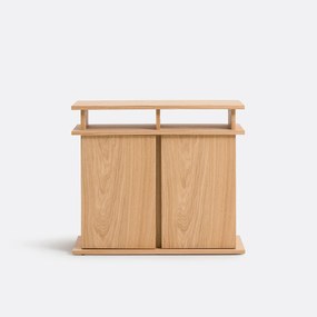 Μπουφές χαμηλός με επένδυση δρυός, ABAC