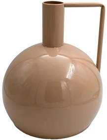 Βάζο 168-125-045 31x37cm Beige Μέταλλο