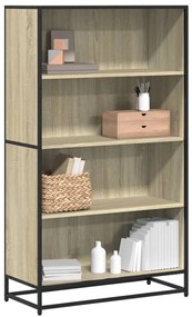 vidaXL Βιβλιοθήκη Sonoma Oak 80,5x35x139 cm Ξύλινη κατασκευή