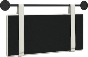 vidaXL Κρεμαστό Κεφαλάρι Επιτοίχιο Λευκός 90 cm Τεχνητό Δέρμα