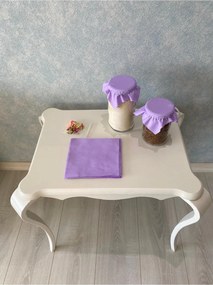 Stewehome Σετ 25 τεμαχίων υφασμάτινων καλυμμάτων βάζου με ελαστικό δέσιμο σε μοβ χρώμα Μωβ 17x17 cm