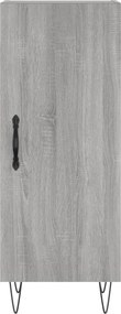 vidaXL Ντουλάπι Γκρι Sonoma 34,5x34x90 εκ. από Επεξεργασμένο Ξύλο