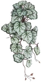 Τεχνητό Κρεμαστό Φυτό Rex Begonia 20604 45cm White-Green GloboStar Fabric