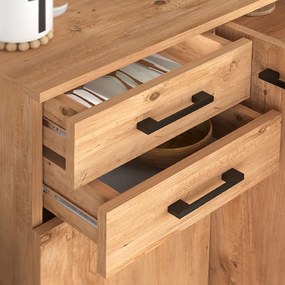 Παπουτσοθήκη - Ντουλάπι Polly Megapap χρώμα pine oak 108x35x108εκ.