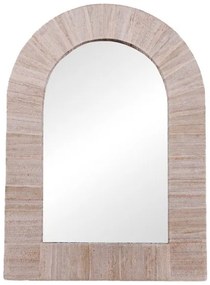 Καθρέπτης Koin Inart μπανάνα ξύλο 78x78x8εκ 337-000027-337-000027-Καφέ 337-000027