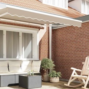 vidaXL Αντικατάσταση κουρτίνας τέντας Μπεζ 230 x 20 εκ. Πολυεστέρας