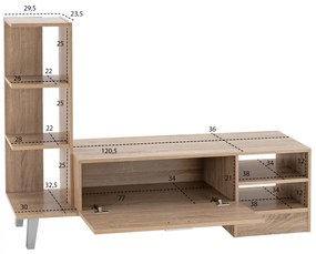 ΕΠΙΠΛΟ ΤΗΛΕΟΡΑΣΗΣ ADISON  SONAMA 150x36x96Υ εκ.