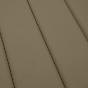 vidaXL Μαξιλάρι Ξαπλώστρας Taupe 200x50x4 εκ. Ύφασμα