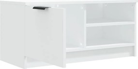vidaXL Έπιπλο Τηλεόρασης Λευκό 80x35x36,5 εκ. Επεξεργασμένο Ξύλο